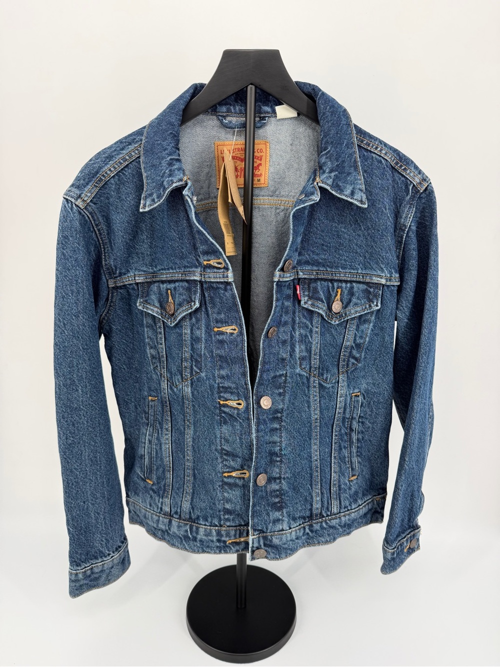 Levi’s Women’s Trucker Denim Jacket 74457 Side Zip Hem Blue M NWT